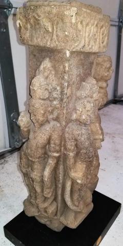 10th Century Temple Bracket Buff Sandstone Central India - 4128302