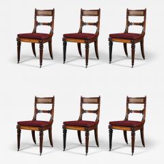 11009d A SUPERB SET OF SIX REGENCY CARVED MAHOGANY SIDE CHAIRS - 3571425