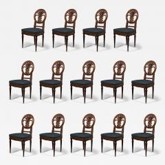 11684 A VERY RARE SET OF FOURTEEN MAHOGANY DINING CHAIRS - 3571428