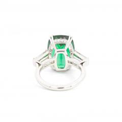 12 68 Carat Zoisite Green Tanzanite Diamond Ring in Platinum 950 - 3510059