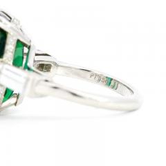 12 68 Carat Zoisite Green Tanzanite Diamond Ring in Platinum 950 - 3510063