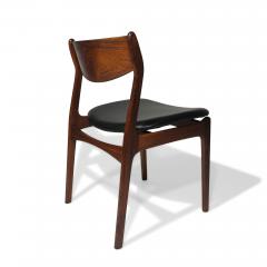 12 Brazilian Rosewood PE Jorgensen Dining Chairs in New Black Leather - 3025199