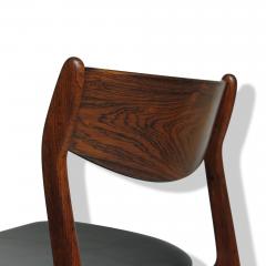 12 Brazilian Rosewood PE Jorgensen Dining Chairs in New Black Leather - 3025200