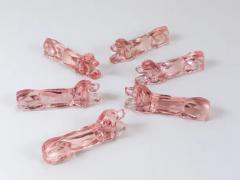 12 French Art Deco Dachshund Basset Hound Knife Rests Ros Glass France 1930s - 4068268