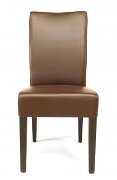 12 Mid Century Brown Parsons Side Chairs - 4671424