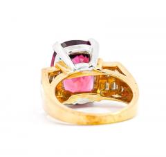 13 50 Carat GIA Certified Purplish Pink Tourmaline and Diamond 18K - 3509956