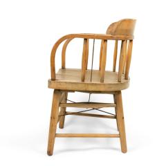 13 American Captains Style Oak Armchairs - 4670484