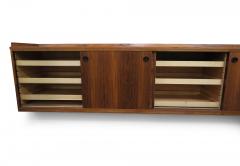 13 Danish Rosewood Wall Mount Sideboard - 3597574