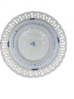 13 Inch Imari Plate with reticulated Pierced Rim - 3920096