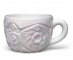 13 Piece American Art Deco Imperial Milk Glass Punch Bowl Set - 4666169