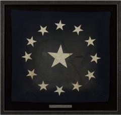 13 Star Canton from a Cowpens Stye American Flag 19th Century - 3995792
