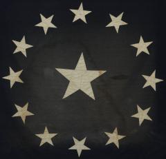 13 Star Canton from a Cowpens Stye American Flag 19th Century - 3995793