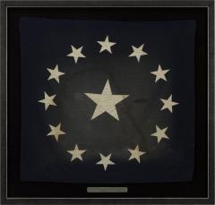 13 Star Canton from a Cowpens Stye American Flag 19th Century - 3995829