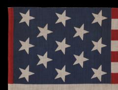 13 Star Parade Flag in and 3 2 3 2 3 Pattern Unusually Large - 719892