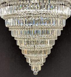 13 Tier Wedding Cake Chandelier Crystal Prisms 1970s - 2915248