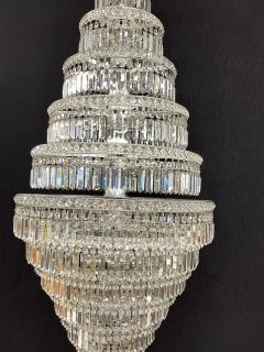 13 Tier Wedding Cake Chandelier Crystal Prisms 1970s - 2915252