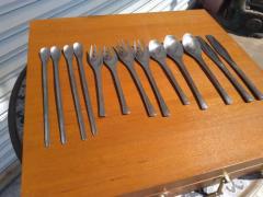 13 pc Set of Retronue Stainless Steel Flatware - 3843838