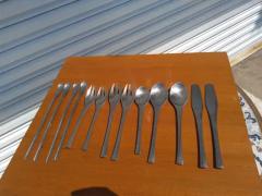 13 pc Set of Retronue Stainless Steel Flatware - 3843839