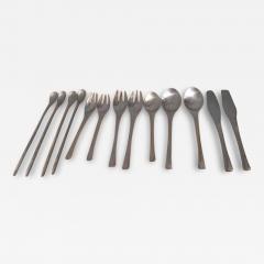 13 pc Set of Retronue Stainless Steel Flatware - 3845662