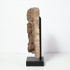13th Century Indian Sandstone Stele Figure Dancing Goddess Antiquity Fragment - 1949932