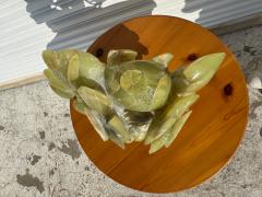 14 5 Jade 2 piece Sculpture of Grapes and Birds - 4432712