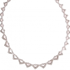14 Karat Diamond Necklace 27 1 Grams Weight - 2668184