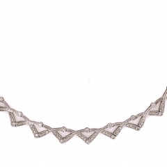 14 Karat Diamond Necklace 27 1 Grams Weight - 2668194