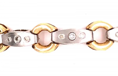 14 Karat Two Tone Fancy Link Bracelet - 2827964