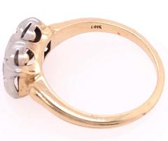 14 Karat Two Tone Fashion Diamond Ring Engagement - 2930957