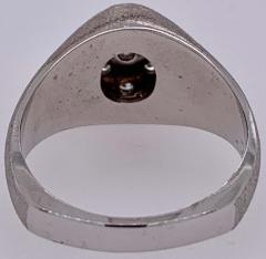 14 Karat White Gold Brushed Finish Diamond Cluster Fashion Ring 1 50 TDW - 2695759