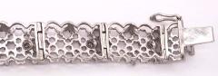 14 Karat White Gold Contemporary Bracelet with Round Diamonds - 1244520