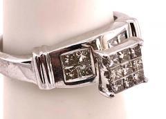 14 Karat White Gold Contemporary Ring 1 00 Total Diamond Weight - 2600595