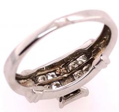 14 Karat White Gold Contemporary Ring 1 00 Total Diamond Weight - 2600596