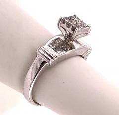 14 Karat White Gold Contemporary Ring 1 00 Total Diamond Weight - 2600599