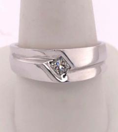 14 Karat White Gold Contemporary Ring with 25 Total Diamond Weight - 2659898