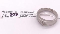 14 Karat White Gold Contemporary Ring with 25 Total Diamond Weight - 2659966