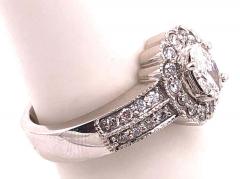 14 Karat White Gold Contemporary Ring with Diamonds Engagement 1 00 TDW - 1254936