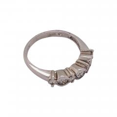 14 Karat White Gold Diamond Band Anniversary Bridal Ring 0 75 TDW - 2565089