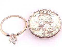 14 Karat White Gold Diamond Engagement Ring - 2817182