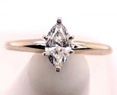 14 Karat White Gold Diamond Engagement Ring - 2817220