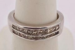 14 Karat White Gold Diamond Wedding Band Anniversary Bridal Ring 1 00 Carat - 2575899