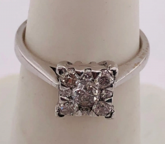 14 Karat White Gold Engagement Bridal Ring with Diamonds 0 67 TDW - 2562657