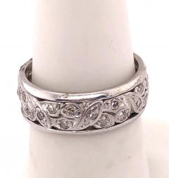 14 Karat White Gold Eternity Wedding Band or Fashion Ring 1 Carat TDW - 2659411