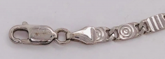 14 Karat White Gold Fancy Link Bracelet - 2588523