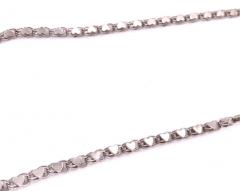 14 Karat White Gold Fancy Link Necklace - 2600559