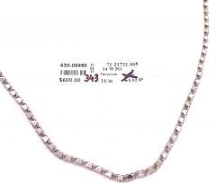 14 Karat White Gold Fancy Link Necklace - 2600561