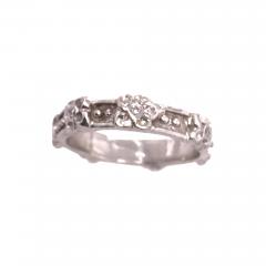 14 Karat White Gold Fashion Diamond Accent Band Ring 0 25 TDW - 2942380