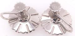 14 Karat White Gold Fashion Non Pierce Earrings with Diamonds - 1245353