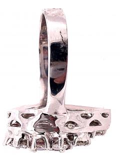 14 Karat White Gold Fashion Oval Ruby Solitaire Ring with Encircling Diamonds - 2831679