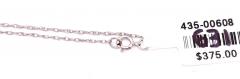 14 Karat White Gold Freeform Charms with Graduating Diamonds 0 30 TDW - 2940565
